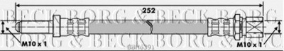 BORG & BECK bbh6391 -  Тормозной шланг| Шланг сцепления